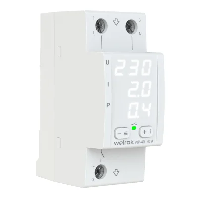 Реле напряжения с контролем тока Welrok VIP-40